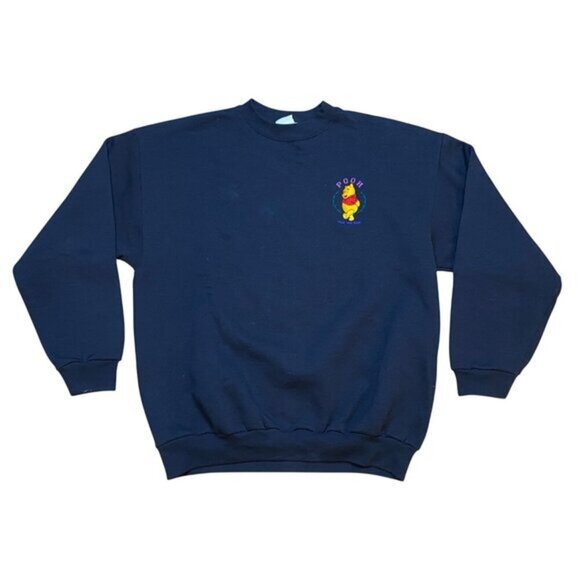Vintage Winnie The Pooh "Silly‎ Old Bear" Black Sweatshirt Crewneck - Picture 1 of 7